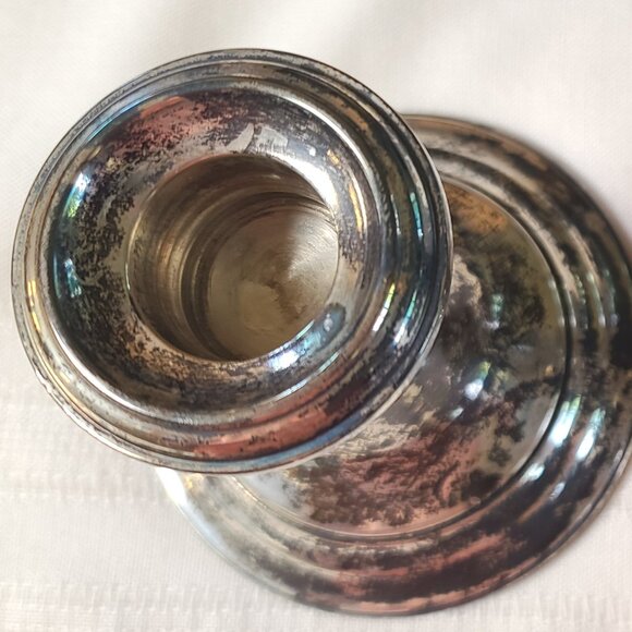 Vintage Gorham Sterling Silver pair Candlestick Holders #948 with original box - Picture 3 of 8